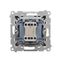 Single shielded computer socket RJ45 category 6 with anti-dust cover, (module), beige thumbnail 2