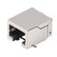 PCB plug-in connector, RJ45 jacks, Cat. 5 , SMD solder connection, 90°, Latch option: bottom, Shield tabs: none, 30...80 µ" Ni / ≥ 30 µ" Au , LED: No, Number of poles: 8, Tape thumbnail 1