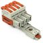 1-conductor female connector lever Push-in CAGE CLAMP® light gray thumbnail 1