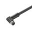 Power cable, One end without connector, M12, Number of poles : 4, 5 m, Socket, angled, Shielded: No, LED: No, Sheath material: PUR, Halogen: No thumbnail 3