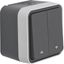 Blind push button with housing, W.1 ECO, grey thumbnail 1