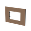 Frame - 1-gang / 3-modules - Niessen logo - Mocha thumbnail 2
