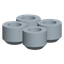 SET OF 4 SPACER FOR CADRYS DELTA ROOF thumbnail 2