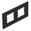 Cover plate 2x EKR for T4L/T8NL Polyamide Graphite black RAL 9011 thumbnail 1