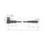 Actuator and Sensor Cable, PUR Extension Cable   WKC4T-P7X2-3-PSG3M/TXL thumbnail 1