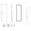 Sheet steel door right for 2 door enclosures H=2000 W=500 mm thumbnail 2