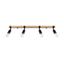 CEILING LAMP ZUCA 4 BLACK E27 4X15W IP20 thumbnail 1