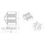 FO splice holder f. 12 shrink splice protectors (HELSP0001x) thumbnail 2