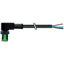 MQ12 male 90° A-cod. with cable PUR 4x0.34 bk PU = 10 thumbnail 2