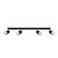 CEILING LAMP NERO 4 BLACK/CHROME GU10 4X40W IP20 thumbnail 1