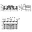 Socket for PCBs straight 5-pole white thumbnail 4