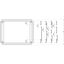 Spacial SF plain cable gland plate - fixed by clips - 800x400 mm thumbnail 1
