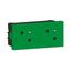 Socket Outlet Mosaic Link 2×2P+E Surface Mount 16A Green thumbnail 4