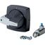 K1DG/P Rotary handle, 6mm, door installation, gray, padlock thumbnail 2