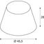 FENDA, lamp shade, conical, white, /H 45.5/28 cm thumbnail 3