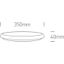 WHITE PLAFO 25W CCTV IP54 230V thumbnail 2