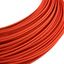 Extra Low Voltage power cable coated in silk effect fabric Red RM09 thumbnail 1