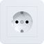 SCHUKO wall socket with cover, Safety Plus, plug-in class C.1 with size thumbnail 1