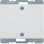Blind plug with centre plate and screw fastening Arsys polar white, gl thumbnail 1