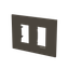 Frame 1+1 modules - Niessen logo - Anthracite thumbnail 2