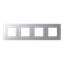 Frame 4-gang - ABB logo - Silver thumbnail 1