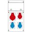 COLUMNS CA 4 SOCKETS WITH LOCK thumbnail 2