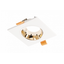 Spot luminaire housing ARIES IP20, PC, square, white/gold thumbnail 1