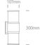 ANTHRACITE WALL BRACKET 2xE27 20w thumbnail 3