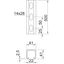Profile rail perforated, slot 22mm 500x41x41 Stainless steel A4 1.4571 thumbnail 2
