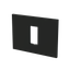 Frame - 1-gang / 1-module - ABB logo - Matt Black thumbnail 2