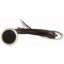 C22-D-S-K01-P62 Pushbutton, Flat, momentary, 1 NC, Cable (black) with non-terminated end, 4 pole, 1 m, black, Blank, Bezel: titanium thumbnail 2