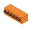 Printed circuit board terminals, 7.50 mm, Number of poles: 6, 90°, Solder pin length (l): 3.5 mm, tinned, orange, PUSH IN with push button, Clamping range, max. : 2.5 mm², Box thumbnail 2