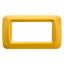 TOP SYSTEM PLATE - IN TECHNOPOLYMER GLOSS FINISHING - 4 GANG - CORN YELLOW - SYSTEM thumbnail 3