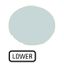 M22-XDL-W-GB18 Button lens, flat white, LOWER thumbnail 1