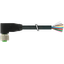 M12 female 90° A-cod. with cable PUR 8x0.34 bk UL/CSA+drag ch. 30m thumbnail 1