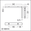 CROSSIGN 160 P MS90° bracket SR - Surface-mount bracket thumbnail 2