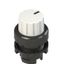 Illuminated knob selector, 3 positions white with marking thumbnail 1