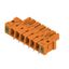 PCB plug-in connector, female header, Inverted flange, THT solder connection, 5.08 mm, Number of poles: 6, 90°, Solder pin length (l): 3.2 mm, tinned, orange, Box thumbnail 4
