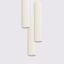 HANGING LAMP THREE CYLINDRICAL BEIGE LAMPSHADES WITH ELEGANT CARBON GROOVING ON GU10 thumbnail 4