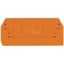 End and intermediate plate 2.5 mm thick orange thumbnail 1