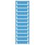 WS, Terminal marker, 12 x 6.5 mm, Pitch in mm (P): 6.50 Weidmueller, Allen-Bradley, blue thumbnail 2