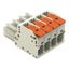 1-conductor female connector lever Push-in CAGE CLAMP® light gray thumbnail 2