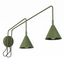 Wall lamp NOX 2 olive green with a switch thumbnail 2