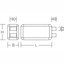 RECHTECK, 5,2 W, aluminium, on/off Extensions, L 362 B 125 H 192, CBS, thumbnail 3