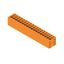 Printed circuit board terminals, 5.00 mm, Number of poles: 18, 180°, Solder pin length (l): 3.5 mm, tinned, orange, PUSH IN without actuator, Clamping range, max. : 2.5 mm², Box thumbnail 4