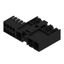 PCB plug-in connector, male header, closed side, Middle screw flange, THT solder connection, 7.62 mm, Number of poles: 3, 270°, Solder pin length (l): 3.5 mm, tinned, black, Box thumbnail 4