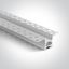 WHITE TRIMLESS PROFILE 2m FOR 12mm STRIPS + PC Opal DIFFUSER DARK LIGHT thumbnail 1