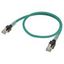 Ethernet patch cable, F/UTP, Cat.6A, LSZH (Green), 0.5 m thumbnail 1