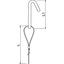 QWT TH 1 10M G Suspension wire with trapezoidal hook 1x10000mm thumbnail 2
