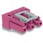 Socket for PCBs angled 3-pole pink thumbnail 4